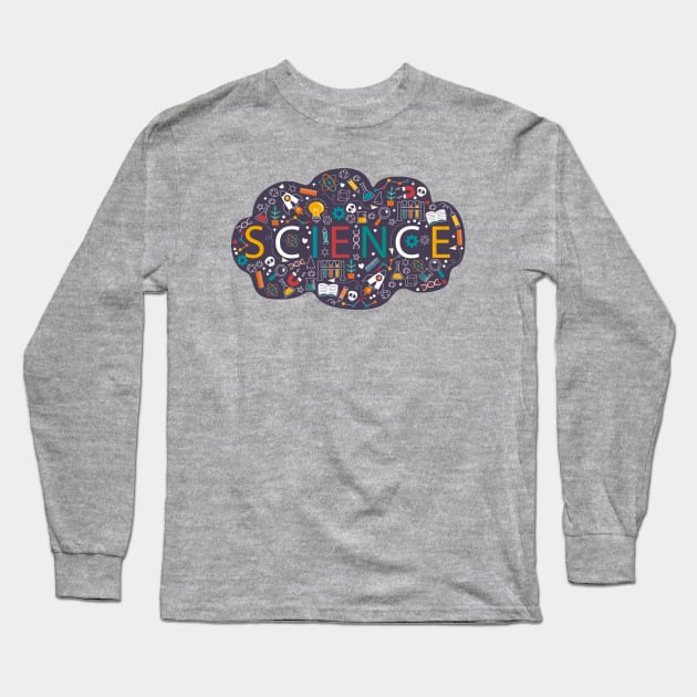 Science Long Sleeve T-Shirt by Mako Design 